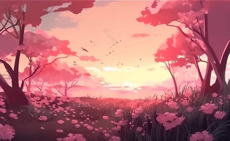 粉色夕阳温馨手绘母亲节唯美落花插画背景卡通母亲节高清插画,插画/手绘图,插画/手绘图库,插画/手绘图下载,插画/手绘